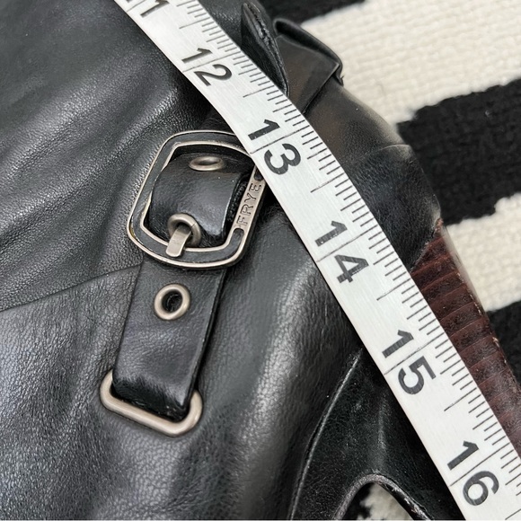 Frye | 'Bethany' Strappy Soft Black Tall Pull-On Leather Boots Size 5.5 - Picture 13 of 15